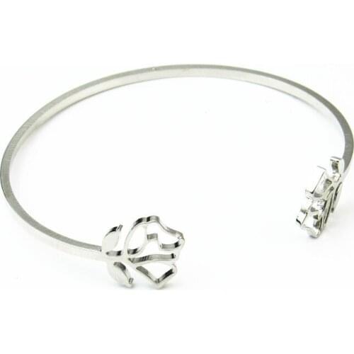 Spring Silver Five-Pointed Star Bracelet Simple All-Match Bohemian Wind Jewelry GHift