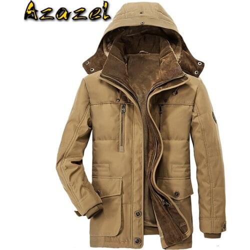 Military Designer Winter Hooded Mens Coats Plus 7XL Streetwear European and American Style Army Overcoats Khaki Jackets A878