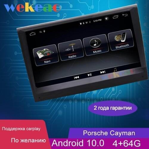 Wekeao 8" Touch Screen Android 10 Car Radio For Porsche Cayman Boxster 911 Car Dvd Multimedia Player Navigation GPS 2003-2012