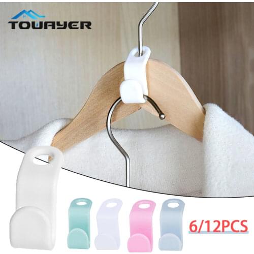 Multi-function Wardrobe Space-saving Stack Hanger Hook Coat Hook Plastic Closet Stack Hanger Rack Bedroom Storage Organizer