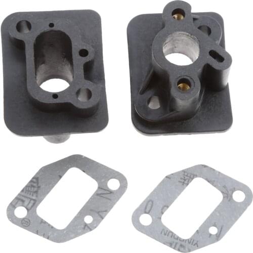 2Sets Manifold with Gasket for 1E40F-5 44F-5 BC430 CG430 CG520 43CC 52CC Grass Trimmer Brush Cutter Spare Parts Garden Tool