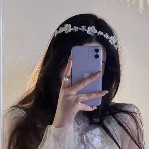 20pcs/lot Summer New Temperament Sweet Flowers Hair Band Girl Headband Hair Accessories for Women