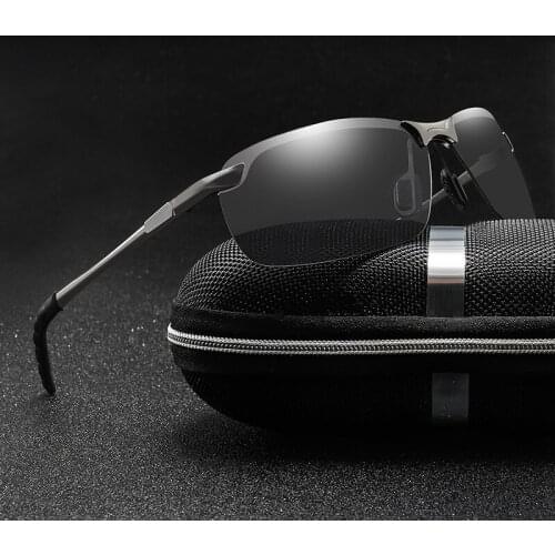 2020 New Driving Polaroid Sun Glasses Metal Frame Sports Fishing Sunglasses Men Polarized Driver Stylish Retro UV400 Goggles