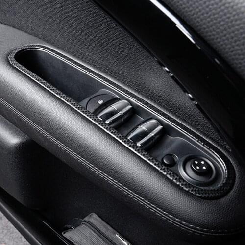 4pcs Car Door Interior Window Control Panel Cover Sticker for Mini Cooper Countryman R60 2011 2012 2013 2014 2015 2016 Styling