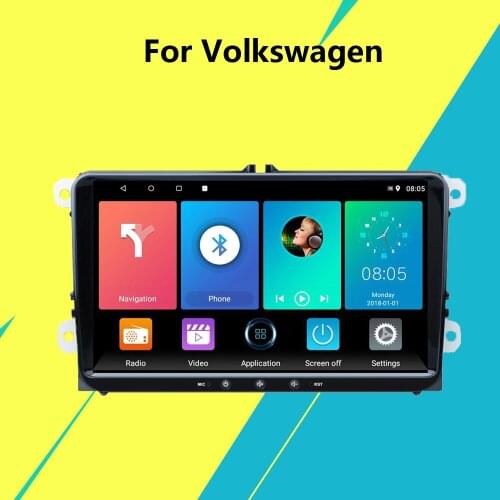 9'' 2Din Android Car MP5 Player GPS Navigation Bluetooth WiFi FM for VW SEAT Altea ab 05/2004 Toledo ab 12/2004 PASSAT GOLF