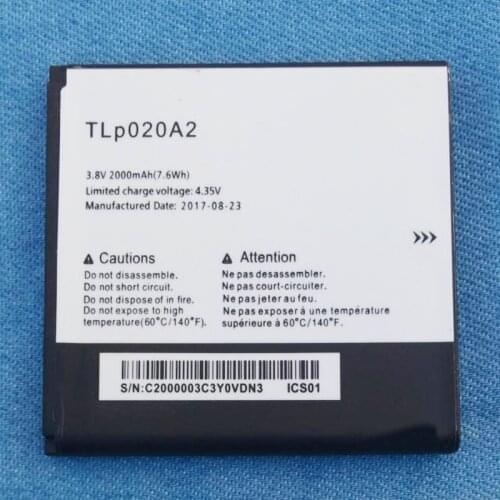 High Quality TLp020A2 2000mAh Battery For Alcatel One Touch Pop Star LTE A845L / POP S3 OT5050 5050X Mobile Phone Batteries