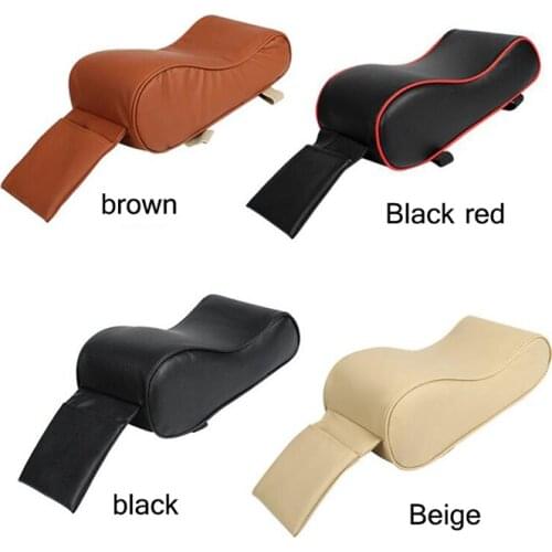 Alijunda Car Central Console Armrest Box Soft Heighten Pad Cushion with Pocket Car Armrest Box Pad for Kia Hyundai Nissan