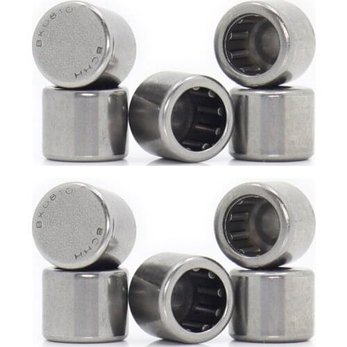 BK0810 Needle Bearings 8*12*10 mm ( 10 Pcs ) Drawn Cup Needle Roller Bearing BK081210 Caged Closed ONE End 88941/8