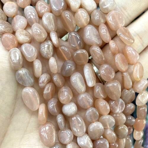 Natural 5-12mm Irregular Sunstone Stone Loose Spacer Beads For Jewelry Making Charm DIY Bracelet Necklace Accessories Material