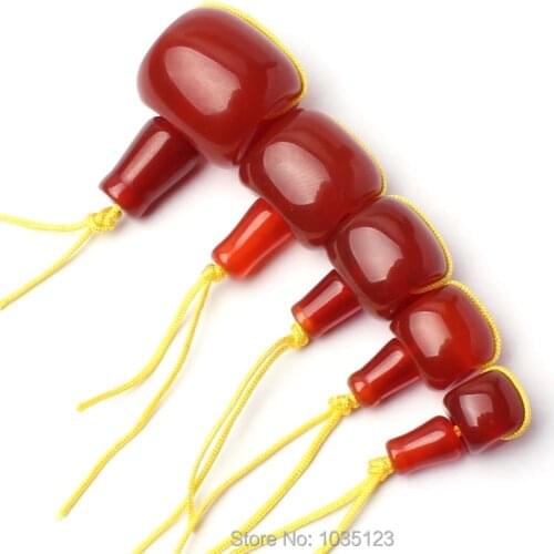 High Quality Natural Red Agates Column Shape Tibet Guru 10/12/14/16/18/20mm Creative Jewellery Making Loose Beads 1 Set wj300