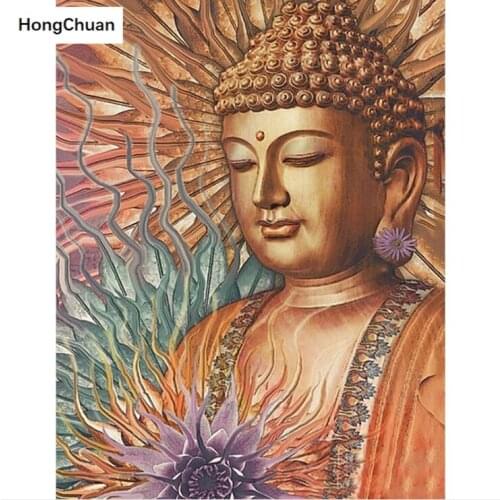 Fast delivery DIY 5D square/round diamond embroidery religious Buddha statue diamond painting cross stitch mosaic homedecoration