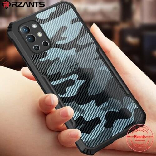Rzants For OnePlus 9R OnePlus 9 OnePlus 9 Pro Case Hard Camouflage Slim Clear Cover Double Phone Shell