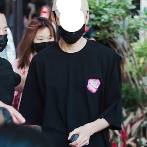 2021 New Summer Elegant Men T-shirt Print Loose Fashion Unisex Tee Cotton Round Neck Casual High Quality Women Tops T455