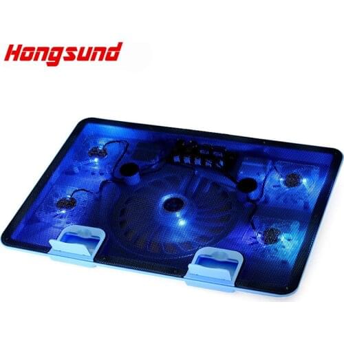 Hongsund USB Notebook Cooler Cooling laptop cooler Pad 5 Fans for Laptop PC Base Computer Cooling Pad Strengthen Edition