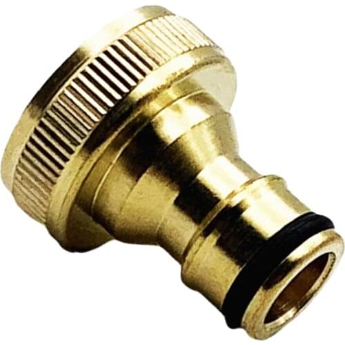 3/4" Outdoor Horticulture Watering Tap Hose Brass Quick Adaptor Inner Thread