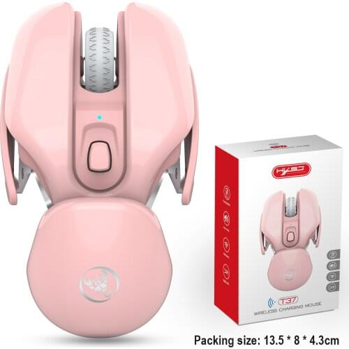 Wireless Mouse Rechargeable Silent Gaming Mouse 1600 DPI LED Backlit 2.4GComputer Mouse For Laptop PC Gamer Cool Office Mouse