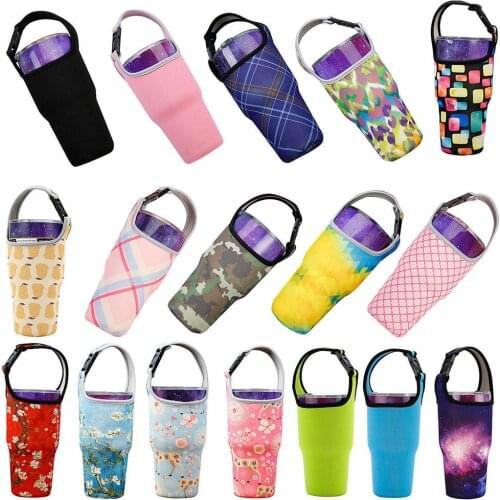 1PC Neoprene Beverage Cup Cover Travel Water Bottle Beverage Cups Mug Cover for 30oz Beverage Cup Glass Bag Holder Sleeve