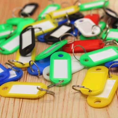 Factory Wholesale color plastic key chain hotel number plate classification card number plate listing key card