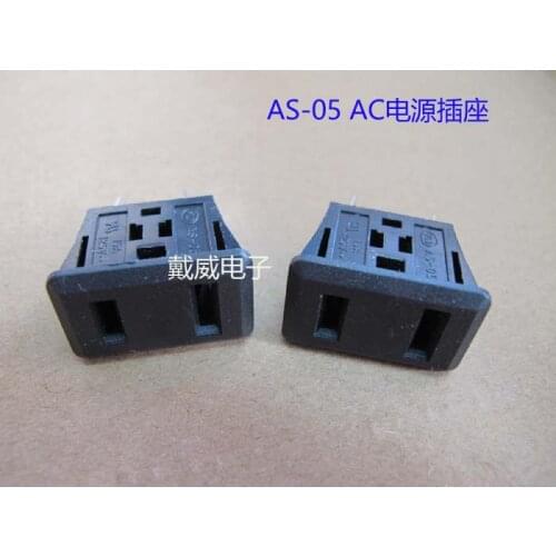 Original new 100% AC socket 2 hole power socket AS-05 15A 125V power switch