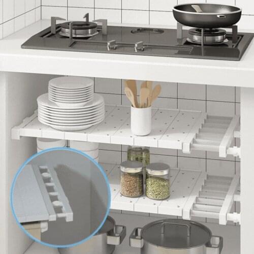 Adjustable Closet Organizer Storage Shelf Wall Mounted DIY Kitchen Rack Space Saving Decorative Shelves Cabinet Holders Hot Sale