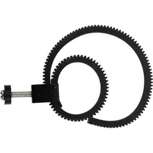 Adjustable Flexible Lens Follow Focus Gear Ring Belt for DSLR Camcorder Camera black