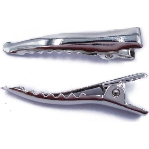 Rhodium Plated 600piece 35mm Hair Clips Hairgrips accessories Duckbill Clip Jewelry Findings Wholesale HCF10