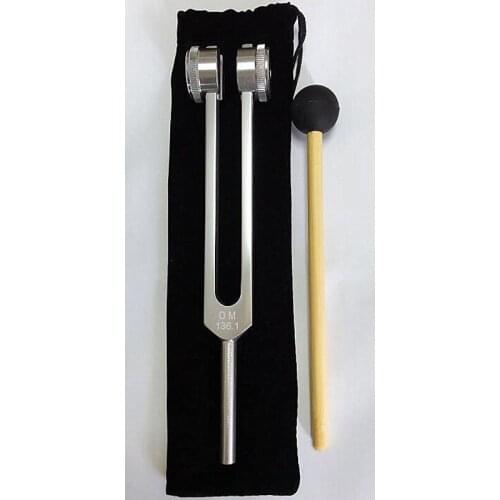 Crystal low frequency tuning fork OM136.1HZ bass energy chakra tuning fork heart wheel resonance
