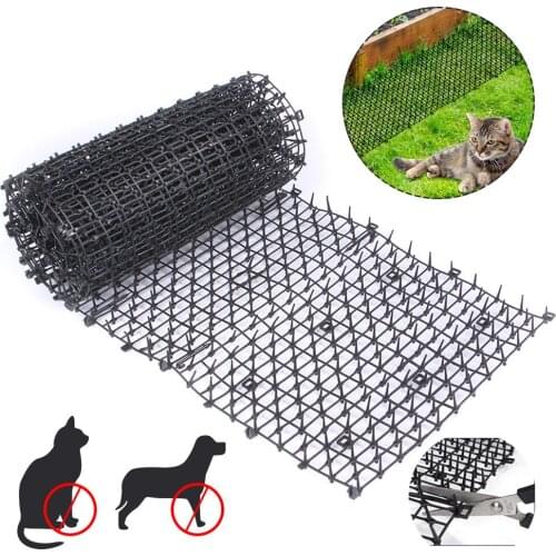 Garden Anti-cat Net Plastic Prevent Cat Dog Thorn Mat Vegetable Garden Plant Protection Netting Multifunctional Protection Mat