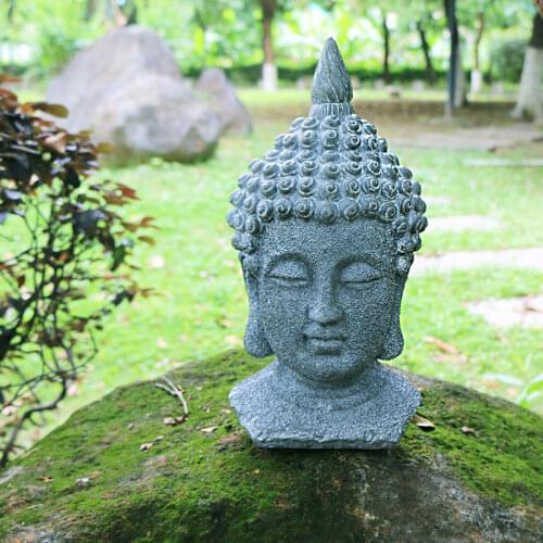 Buddha Statue Meditating Garden Japanese Buda Figurine Zen Garden Outdoor Decorations Ganesha Sculpture Home Yard Ornaments