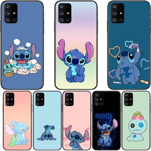Stitch Naughty Phone Case Hull For Samsung Galaxy A50 A51 A20 A71 A70 A40 A30 A31 A80 E 5G S Black Shell Art Cell Cove
