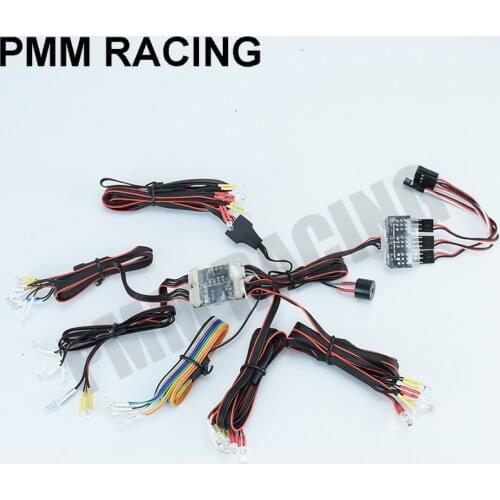 LED Front Rear Light System for 1/14 Tamiya Truck Trailer Scania R470 R620 Benz Actros 3363 1851 Volvo MAN King DIY