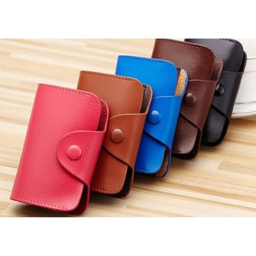 High Grade Bag Unisex Multicolor Women Card Holder Genuine Leather Money Storage Female Purse Handbag Business Clutch Bag Wallet