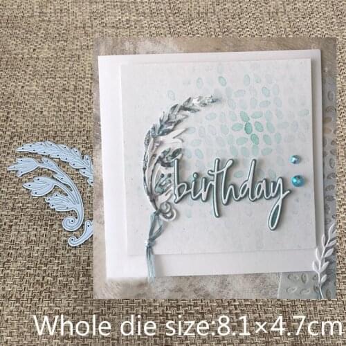 XLDesign Craft Metal Cutting Dies cut die 2pcs Wheat ears decoration scrapbooking Album Paper Card Craft Embossing Die Cuts