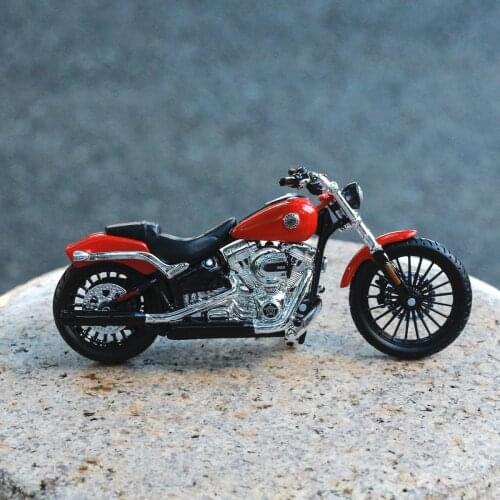 1:18 Harley-Davidson 2016 Breakout Metal Motorcycle Diecast Bike Car Model Toy Collection Mini Moto Gift