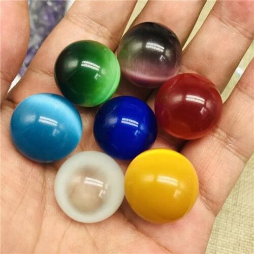19mm natural cat eye crystal ball crystal ball gem stone gifts 7 pieces