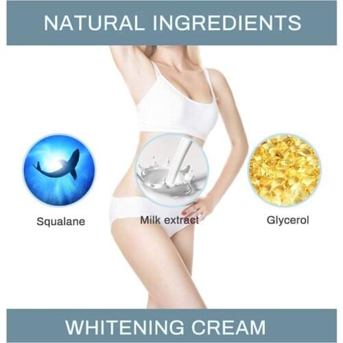60ml Women Underarm Whitening Cream Armpit Leg Knee Private Parts Bleach Lotion