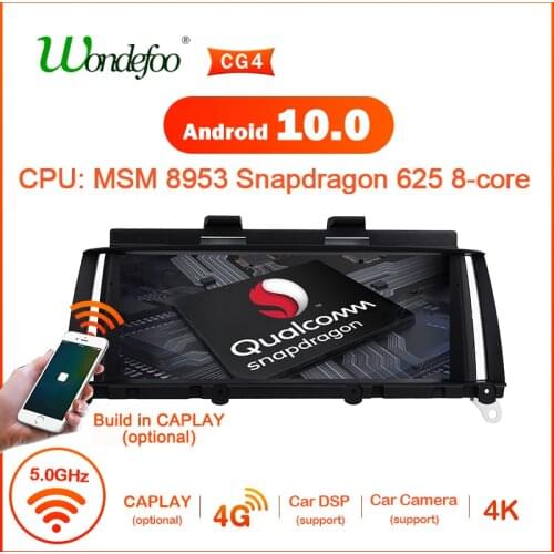 Snapdragon Android 10 CAR Multimedia Radio for BMW X4 F26 X3 F25 2011- 2017 GPS Navigation stereo monitor no 2 din DVD player