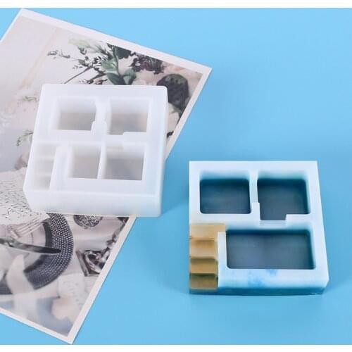 Succulent Flower Plant Pot Epoxy Resin Mold Concrete Cement Clay Silicone Mould DIY Crafts Candle Soap Casting Tools