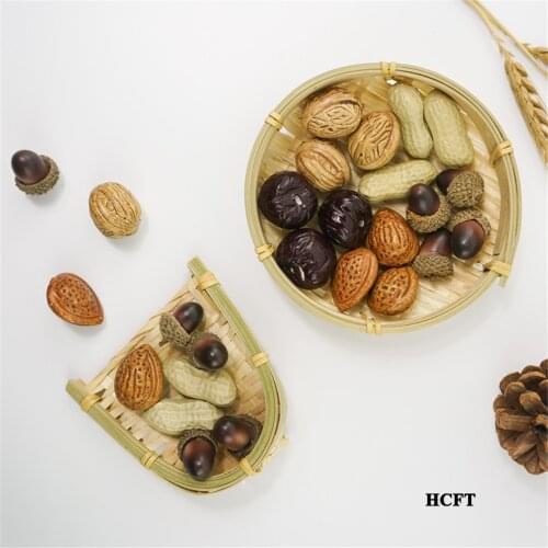 Fake fruit Shop Store decoration artificial Simulation peanut Walnuts acorn apricot kernel red dates dry fruits and nuts model