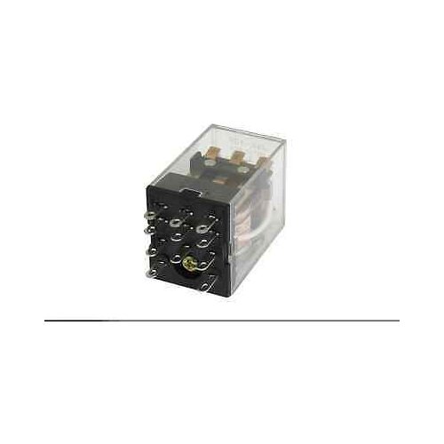 JQX-13F MY3 AC 12V Coil 11-Pin 3PDT Red LED Electromagnetic Relay