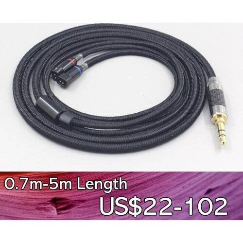 LN007521 2.5mm 4.4mm Super Soft Headphone Nylon OFC Cable For UE11 UE18 pro QDC Gemini Gemini-S Anole V3-C V3-S V6-C Earphone