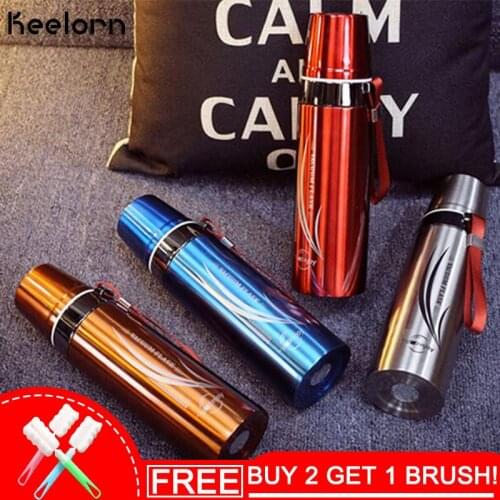 Keelorn Bullet Stainless steel Coffee Mug Thickened Big Car Thermos Mug Travel Thermo Cup Thermosmug For Gifts 650ml Thermos Cup