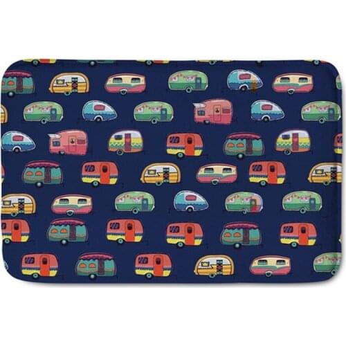 Cartoon Car 3D Printing Floor Mat Carpet Front Entrance Doormat Water Absorbent Home Decorative Door Mats Kitchen Rugs 40*60