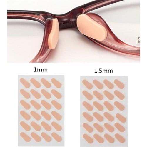 12 Pair/set Soft Foam Nose Pad Self Adhesive Anti-Slip Eyeglass Sunglasses Nose Pads 1mm/1.5mm