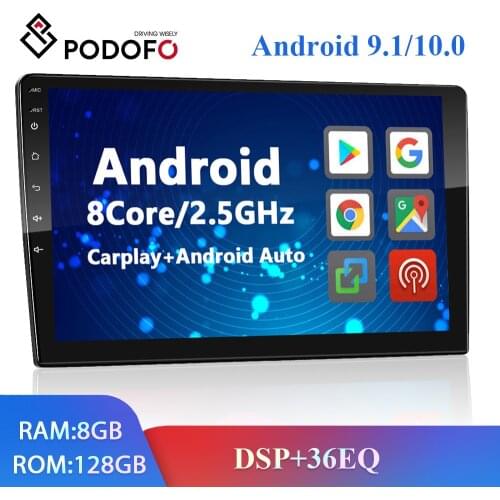 Podofo 2din Car Radio Android8.1 9" 2+32G Autoradio GPS Wifi Car Multimedia Player For Volkswagen Nissan Hyundai toyota CR-V Kia