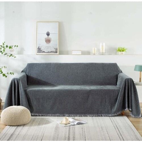 All-inclusive Chenille tassel sofa cover Urine-proof Pet Anti-cat scratch Furniture Protector Slipcovers for Living Room