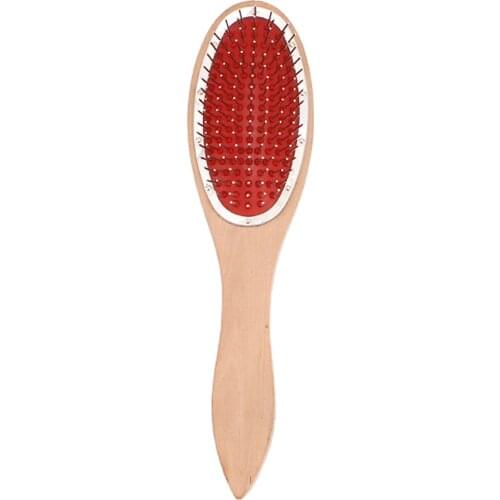 Professional Anti Static Detangling Steel Tooth Wood Comb Wig Hair Extensions Brush for Hairbrush Massage Combs