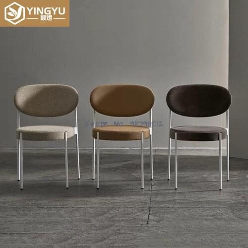 Simple backrest stool light luxury net red dining table small chair ins home backrest living room bedroom desk makeup chair