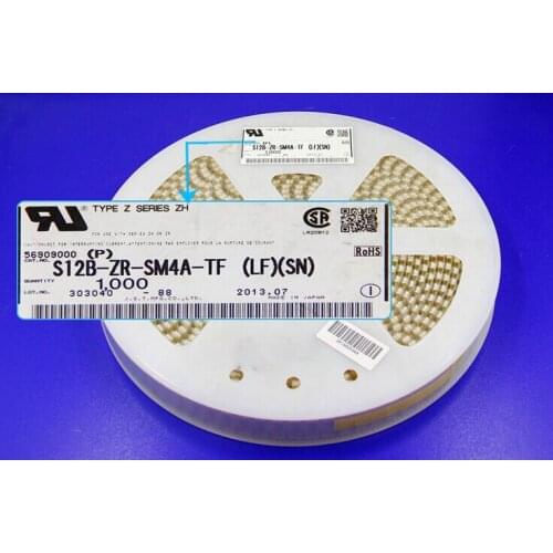 S12B-ZR-SM4A-TF(LF)(SN) CONN HEADER ZH SIDE 12POS 1.5MM Connectors 100% new and original parts S12B-ZR-SM4A-TF