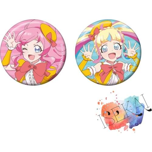 Pretty Channel Anime Badge Momoyama Mirai Moegi Emo Metal Badge Pins Brooch Pins
